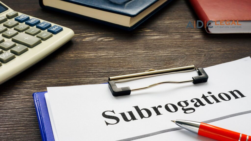 RECOVERING MONEY UNDER THE RIGHTS OF SUBROGATION ACCORDING TO THE INSURANCE CONTRACTS ACT
